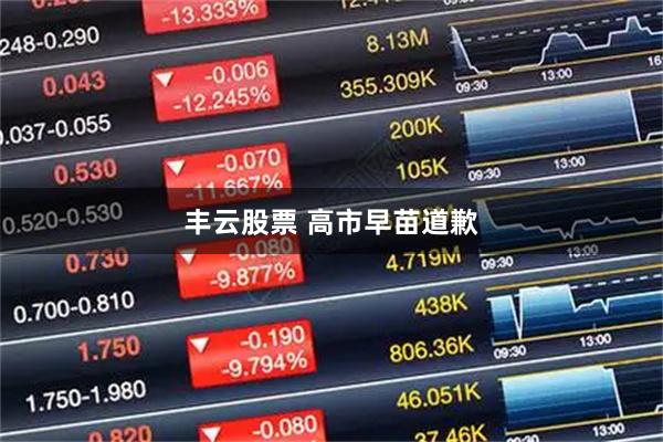 丰云股票 高市早苗道歉